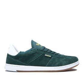 Supra Mens ELEVATE Evergreen/white Low Top Shoes | CA-25752